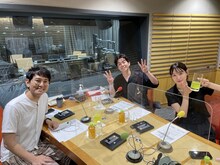 「藤森慎吾の有楽町サウナクラブ supported by &sauna」に出演する（左から）ナイツ土屋、オリエンタルラジオ藤森、花山瑞貴。