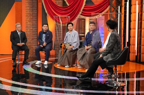 左から、サンドウィッチマン、すゑひろがりず、アンタッチャブル。(c)テレビ朝日