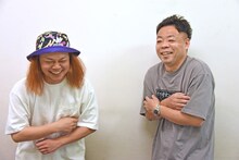 「トレインスポッティング」というワードに笑うダイアン・ユースケ（右）と中山功太（左）。