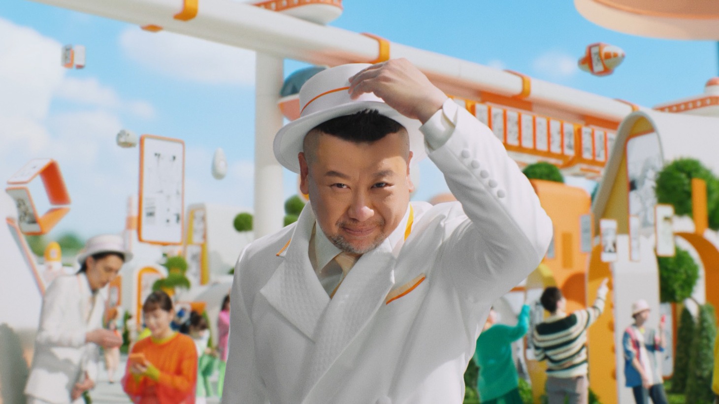 CM「シーモアタウン シーモアタワー」編より。