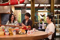 左から野々村友紀子、2丁拳銃・川谷、ナインティナイン岡村 。(c)カンテレ