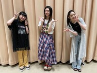 私立恵比寿中学の柏木ひなた、小林歌穂、風見和香。