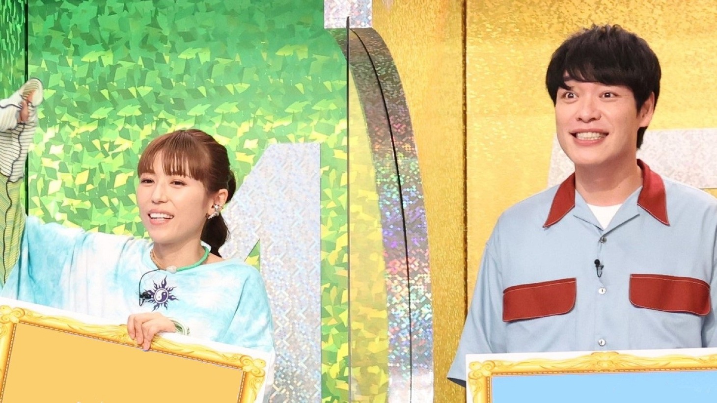 若槻千夏と麒麟・川島。(c)フジテレビ