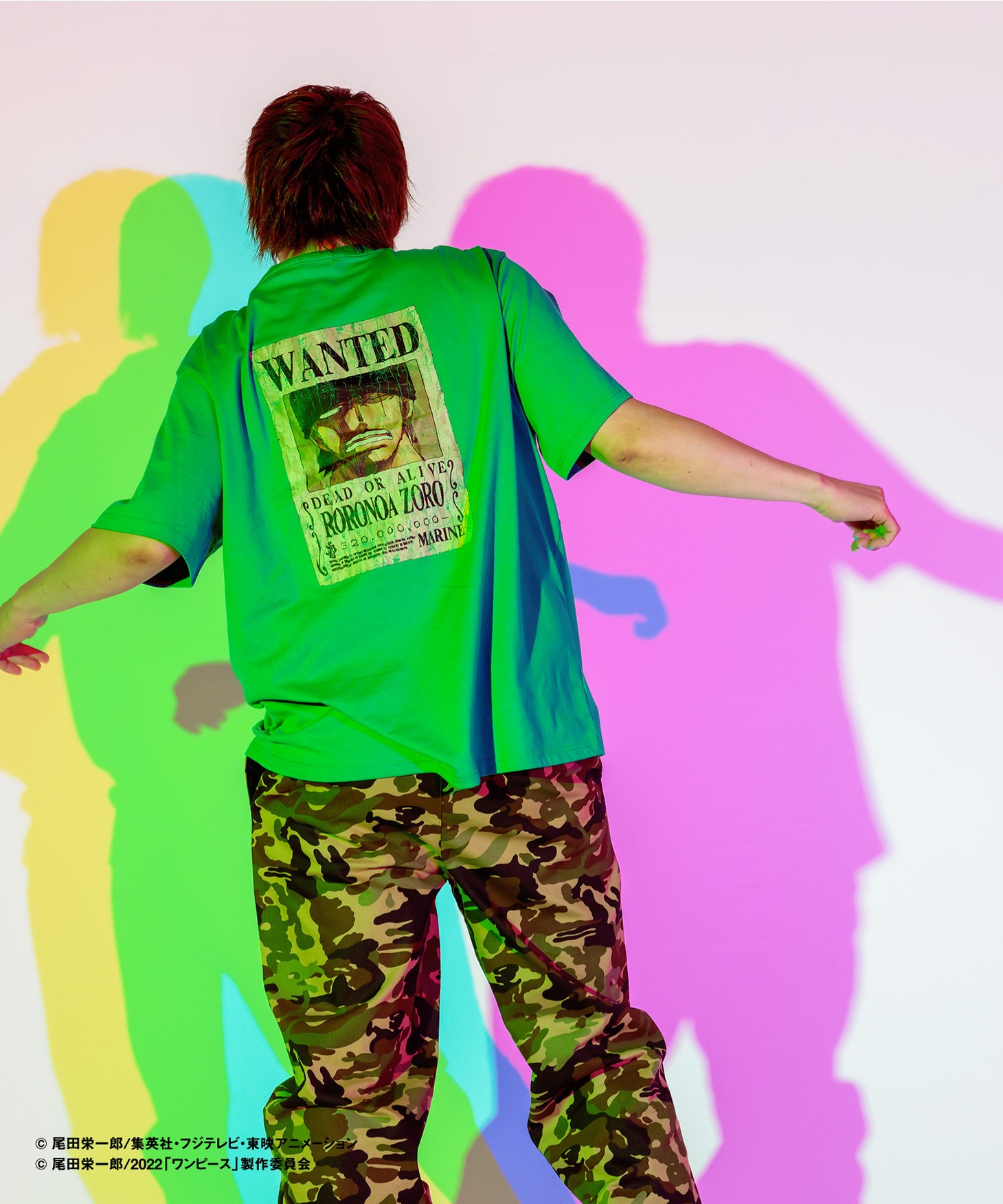 「WANTED Tシャツ」グリーン