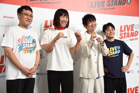 左から南海キャンディーズ、NON STYLE。