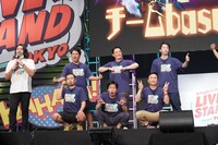 「かま天マーケット」と見取り図・盛山（左端）。