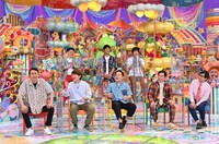 「アメトーーク！」に「すぐナメられちゃう芸人」として出演する（前列左から）アンガールズ田中、三四郎・小宮、ダイアン津田、霜降り明星せいや、おいでやす小田、（後列左から）天津・向、パンサー尾形、GAG福井。(c)テレビ朝日