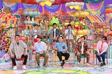 「アメトーーク！」に「すぐナメられちゃう芸人」として出演する（前列左から）アンガールズ田中、三四郎・小宮、ダイアン津田、霜降り明星せいや、おいでやす小田、（後列左から）天津・向、パンサー尾形、GAG福井。(c)テレビ朝日