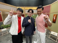 左からMr.シャチホコ、コードリー。