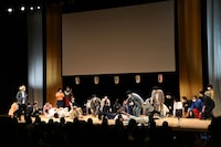 真空ジェシカ川北の「優勝はネギゴリラ！」でコケる一同。