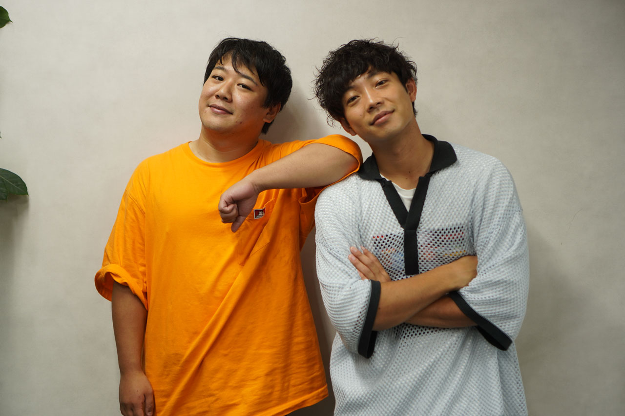 ラランド・ニシダ（左）とティモンディ前田（右）。