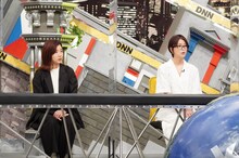 左から、3時のヒロイン福田、工藤美桜。(c)フジテレビ