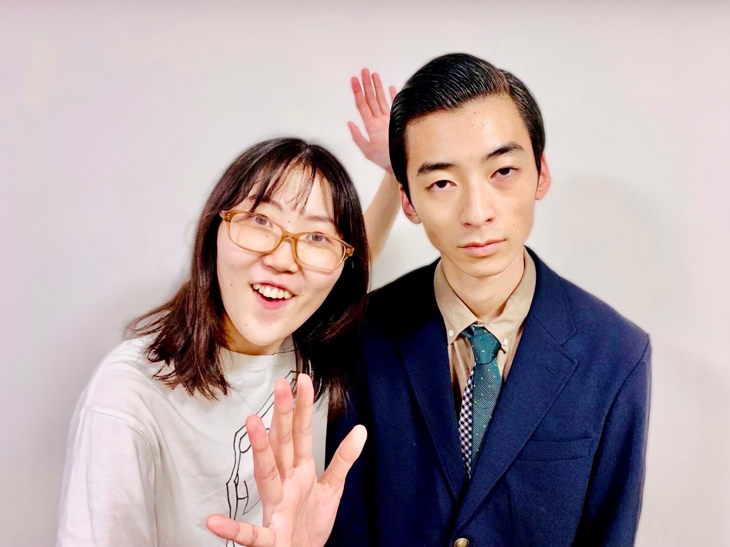 十九人。左がゆッちゃんw、右が松永勝忢。 - 「念願叶った