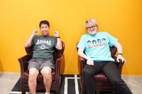 ウエストランド井口（左）と構成作家の飯塚大悟（右）。