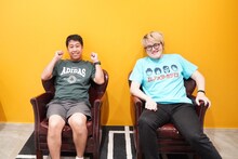 ウエストランド井口（左）と構成作家の飯塚大悟（右）。