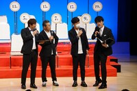 「吉本新喜劇座員総選挙」結果発表イベントの様子。