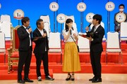 「吉本新喜劇座員総選挙」結果発表イベントの様子。