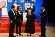 「吉本新喜劇座員総選挙」結果発表イベントの様子。