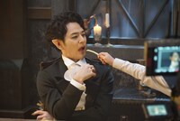 CM撮影中の様子。