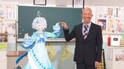 「謎解き戦士！ガリベンガーV」に出演するバイきんぐ小峠（右）とVTuberの電脳少女シロ。(c)テレビ朝日