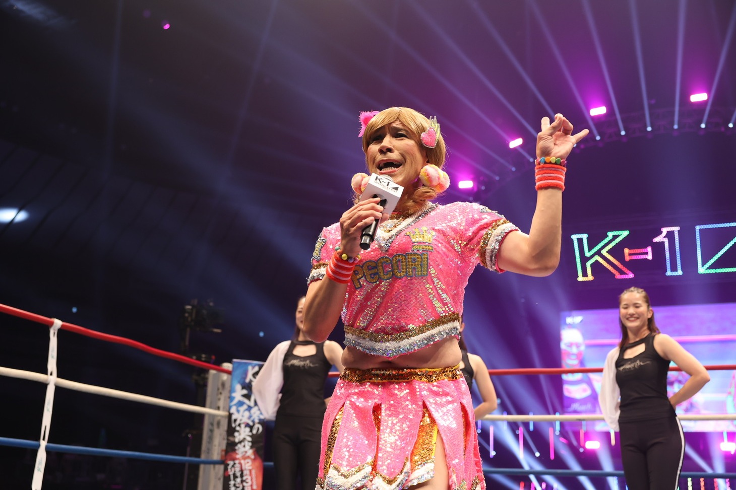 「K-1 WORLD GP 2022 JAPAN～よこはまつり～」に登場したゴリエ。