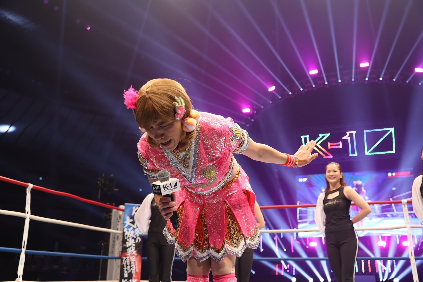 「K-1 WORLD GP 2022 JAPAN～よこはまつり～」に登場したゴリエ。