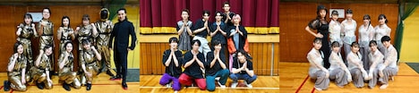 左から、ダンス最強芸能人チーム、Snow Man、山村国際高等学校ダンス部。(c)TBS