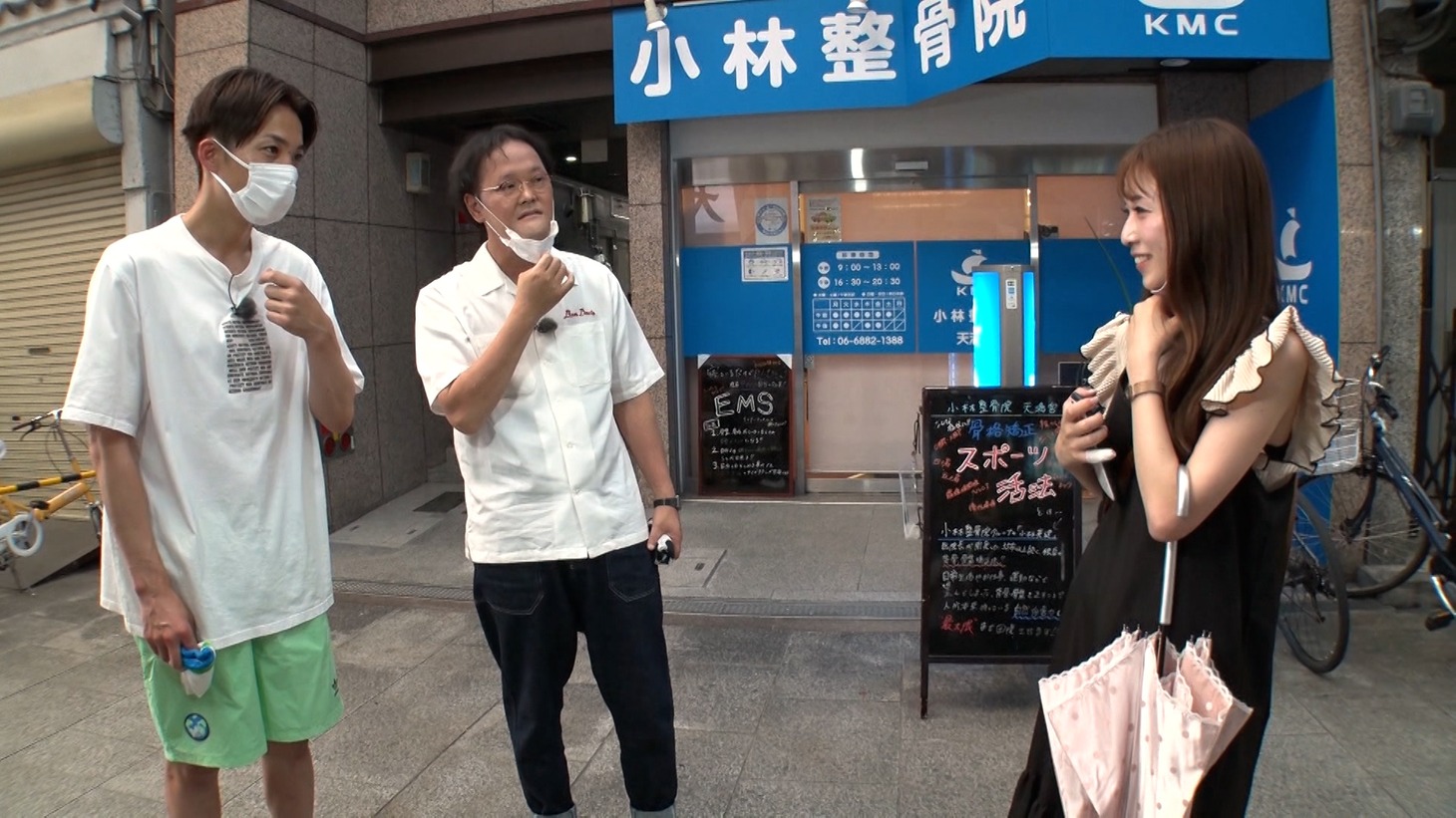 アインシュタインのロケのワンシーン。(c)ABCテレビ