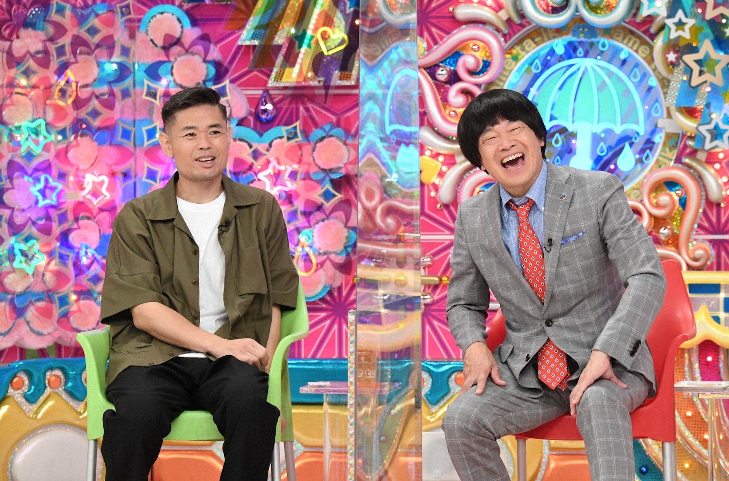 品川庄司・品川と蛍原徹。(c)テレビ朝日