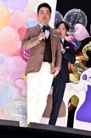 動く水田に川西が声をあてるワンシーン。