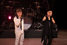 左から、Mrs.ヒポポタマス（マユリカ中谷）とHiGO （セルライトスパ肥後）。