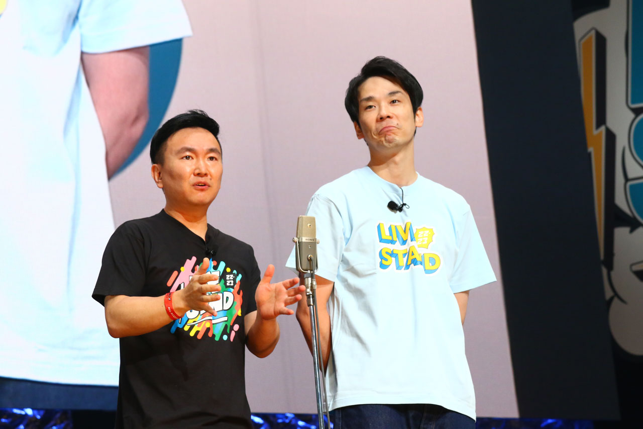 「LIVE STAND」大阪2日目のトップバッターを務めたかまいたち。