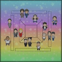 よしもと芸人仕様の卓背景。