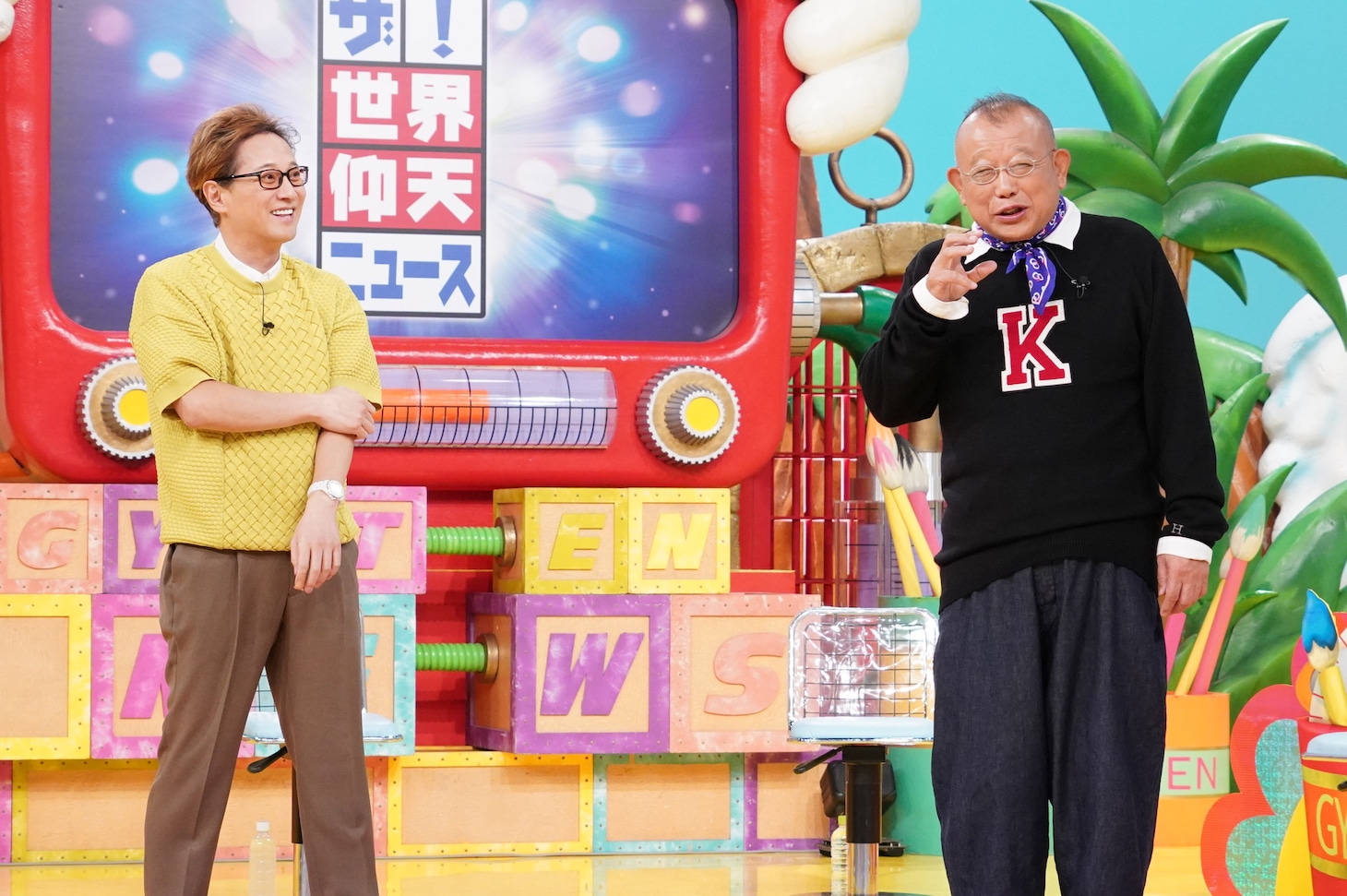 左から中居正広、笑福亭鶴瓶。(c)日本テレビ