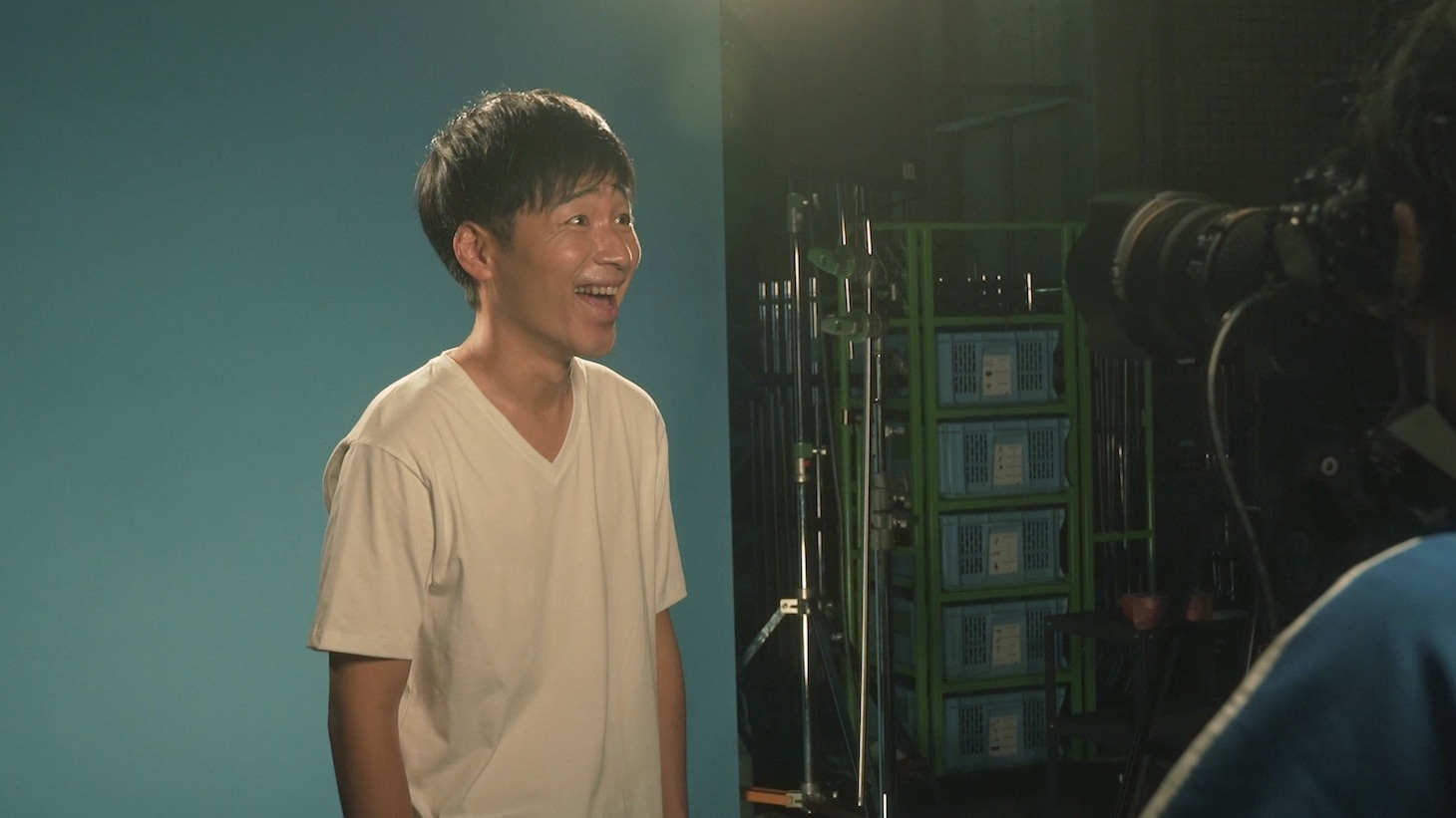 CM撮影中のジャルジャル後藤。