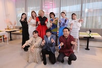 「世代別 韓流ブーム総まくり！クイズ★韓ガールズ」の出演者たち。(c)カンテレ