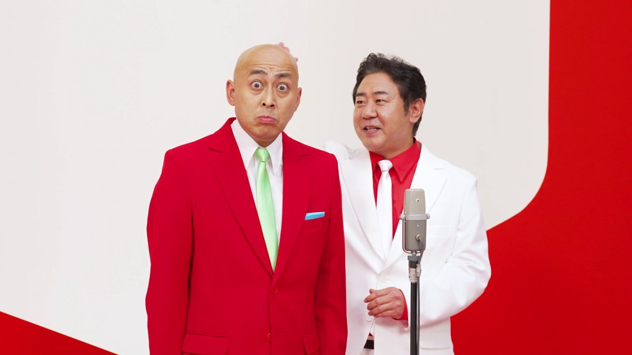 「日清ヨーク 毎日のむ血圧ケアヨーグルト『血圧にやさしい漫才』編」より。