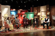 左から、3時のヒロイン福田、ぺこぱ、佐久間宣行、伊集院光。(c)テレビ朝日