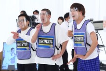 左からYes!アキト、どんぐりたけし、サツマカワRPG。(c)カンテレ