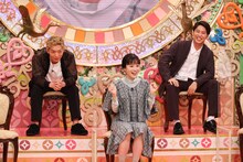 左からニューヨーク嶋佐、森迫 永依、ニューヨーク屋敷。