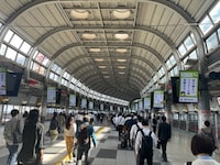 品川駅の様子。