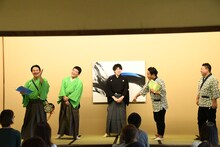 左からすゑひろがりず、野村太一郎、高井俊彦、清水啓之。