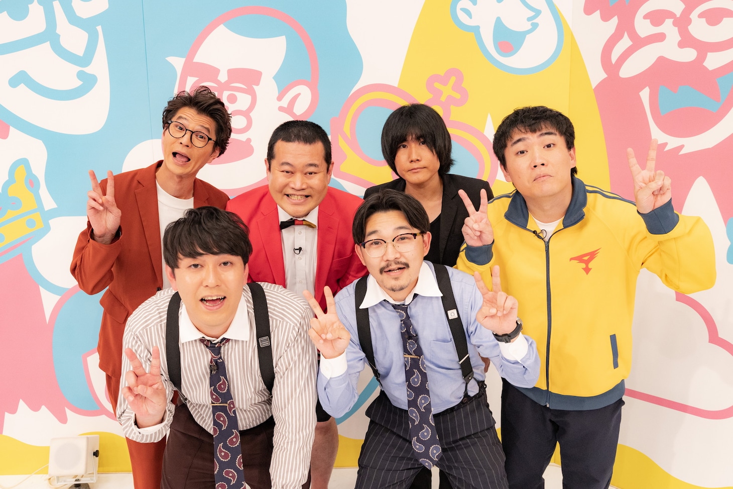 「オズモグランキング」に出演するオズワルド、モグライダー、ランジャタイ。