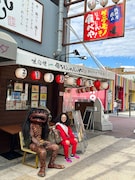 福崎町のキャラクター・ガジロウとアルミカン赤阪。