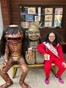 アルミカン赤阪が「福崎町ふるさと大使」就任、ガジロウ兄と盛り上げる