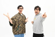 おいでやすこがとしてコンビ活動をしてきた、こがけん（左）とおいでやす小田（右）。