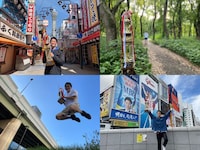 トロフィーを持ってどこへでも行くネイビーズアフロみながわ。