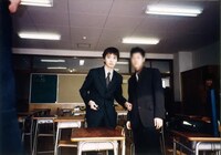 北海道時代のザ・ギース高佐（左）。