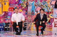 アンタッチャブル山崎と蛍原徹。(c)テレビ朝日