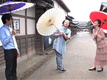 左から、おいでやす小田、岸大介、熊田曜子。(c)ABCテレビ